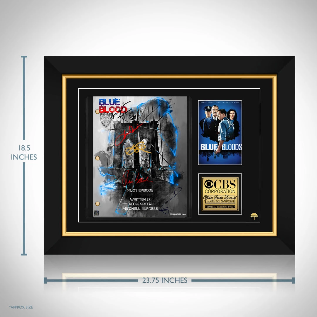 RARE-T Blue Bloods Script Limited Signature Edition Studio Licensed Custom Frame 8 RARE-T Blue Bloods Script Limited Signature Edition Studio Licensed Custom Frame