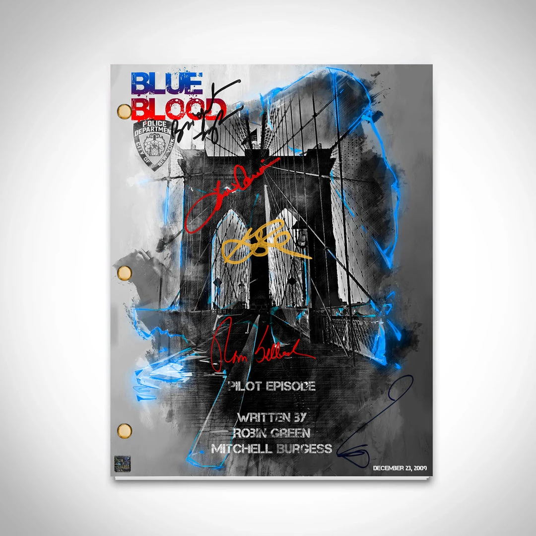 RARE-T Blue Bloods Script Limited Signature Edition Studio Licensed Custom Frame 2 RARE-T Blue Bloods Script Limited Signature Edition Studio Licensed Custom Frame