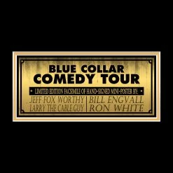 RARE-T Blue Comedy Tour Limited Signature Edition Studio Licensed Movie Mini Poster Custom Frame Limited Edition Frames