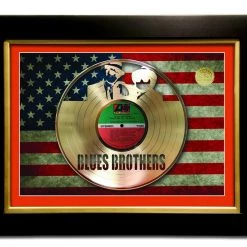 Hall Of Fame Collection Limited Edition Frames Limited Edition Gold Lp 'Blues Brothers - Briefcase Full Of Blues' Custom Frame