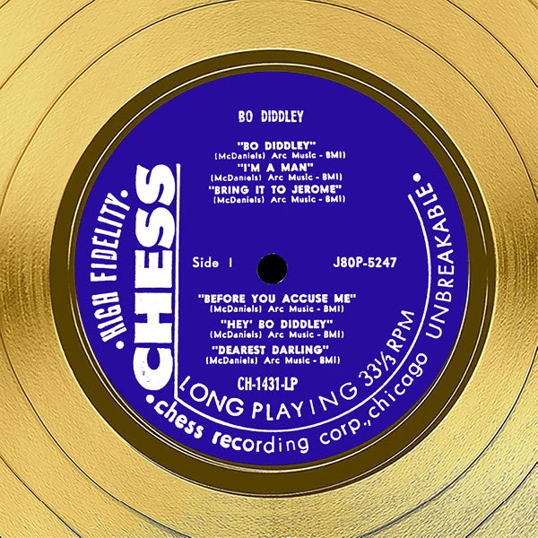 RARE-T Bo Diddley - Self-titled Gold LP Limited Signature Edition Studio Licensed Custom Frame 5 RARE-T Bo Diddley - Self-titled Gold LP Limited Signature Edition Studio Licensed Custom Frame