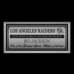 RARE-T Bo Jackson Los Angeles Raiders Photo Limited Signature Edition Licensed Custom Frame Sports Memorabilia