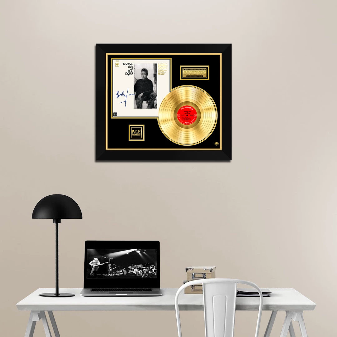 RARE-T Bob Dylan - Another Side Of Bob Dylan Limited Signature Edition Studio Licensed Gold LP Custom Frame 2 RARE-T Bob Dylan - Another Side Of Bob Dylan Limited Signature Edition Studio Licensed Gold LP Custom Frame