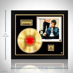 RARE-T Bob Dylan Highway 61 Revisited Limited Signature Edition Studio Licensed Gold LP Custom Frame