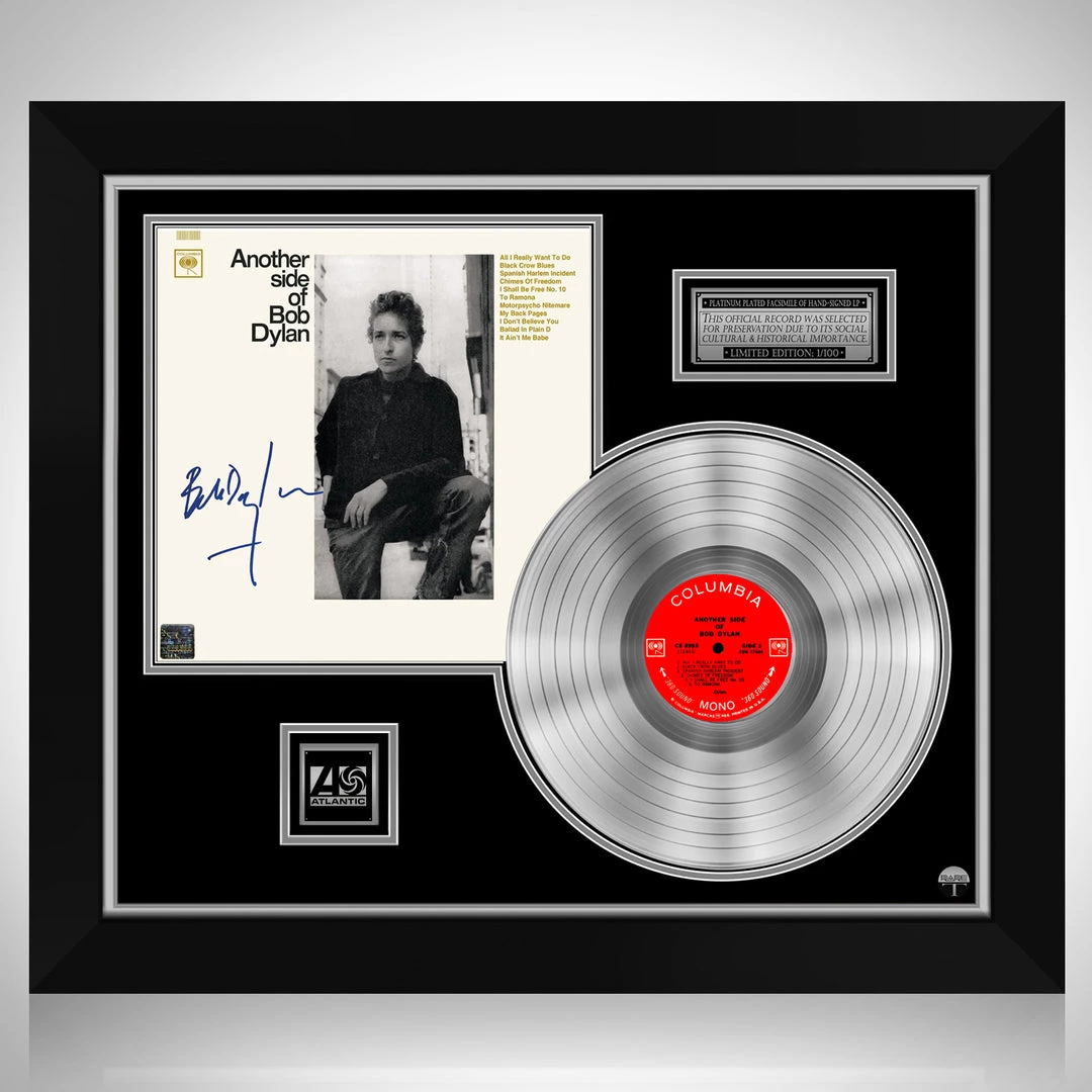 RARE-T Limited Edition Frames Bob Dylan - Another Side Of Bob Dylan Limited Signature Edition Studio Licensed Platinum LP Custom Frame 1 RARE-T Limited Edition Frames Bob Dylan - Another Side Of Bob Dylan Limited Signature Edition Studio Licensed Platinum LP Custom Frame