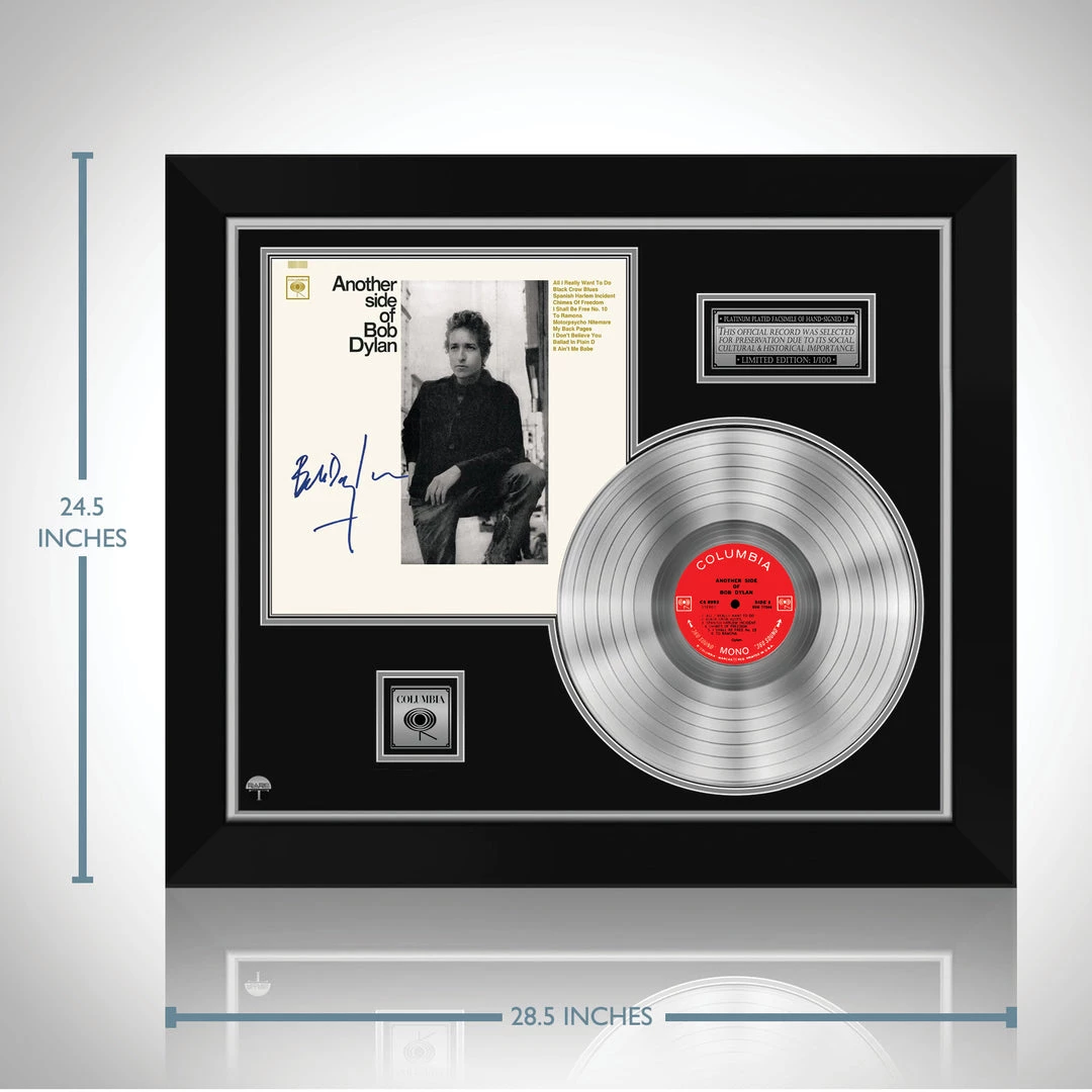 RARE-T Limited Edition Frames Bob Dylan - Another Side Of Bob Dylan Limited Signature Edition Studio Licensed Platinum LP Custom Frame 3 RARE-T Limited Edition Frames Bob Dylan - Another Side Of Bob Dylan Limited Signature Edition Studio Licensed Platinum LP Custom Frame