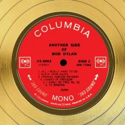 RARE-T Bob Dylan - Another Side Of Bob Dylan Limited Signature Edition Studio Licensed Gold LP Custom Frame 14 RARE-T Bob Dylan - Another Side Of Bob Dylan Limited Signature Edition Studio Licensed Gold LP Custom Frame