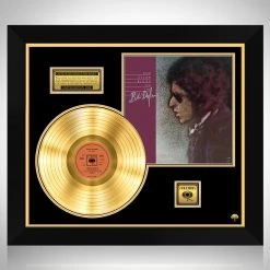 RARE-T Bob Dylan Blood On The Tracks Gold LP Limited Signature Edition Studio Licensed Custom Frame Limited Edition Frames