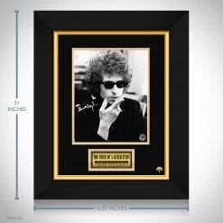 RARE-T Bob Dylan Photo Limited Signature Edition Studio Licensed Custom Frame