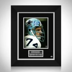 RARE-T Dallas Cowboys - Bob Lilly Photo Limited Signature Edition Studio Licensed Custom Frame Sports Memorabilia