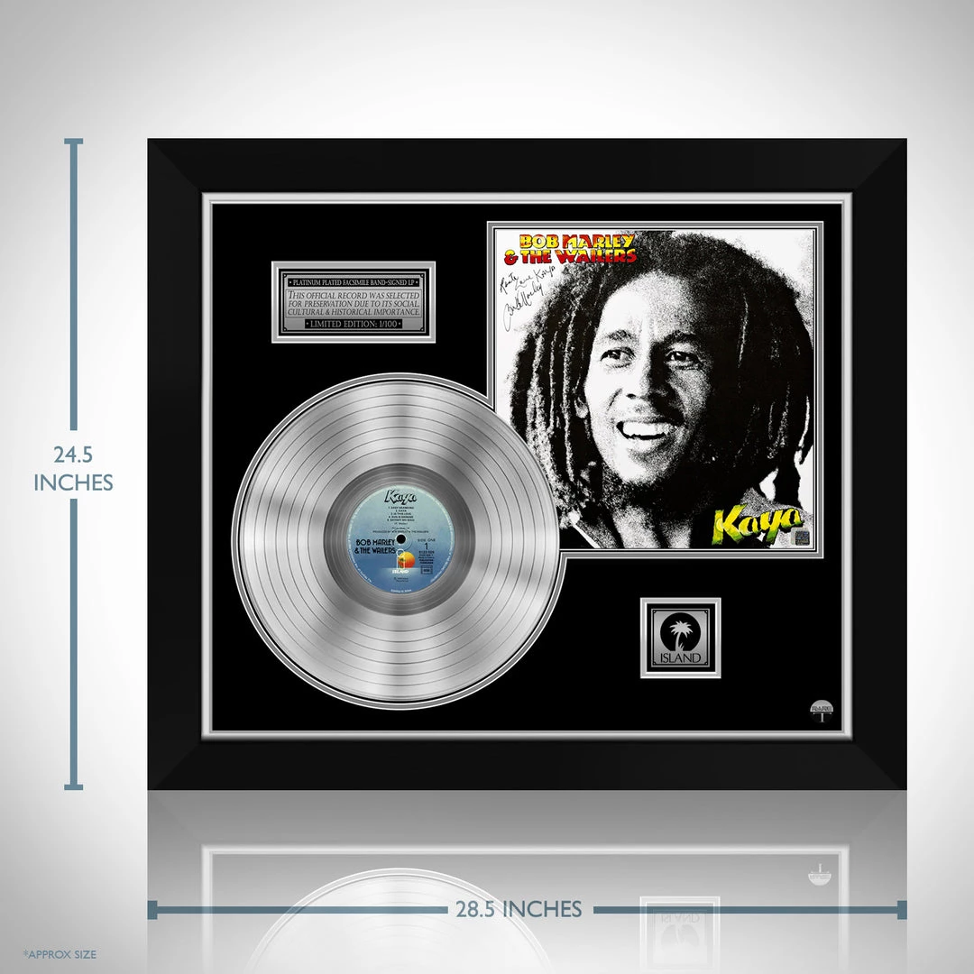 RARE-T Bob Marley And The Wailers Kaya Platinum LP Limited Signature Edition Studio Licensed Custom Frame Limited Edition Frames 3 RARE-T Bob Marley And The Wailers Kaya Platinum LP Limited Signature Edition Studio Licensed Custom Frame Limited Edition Frames