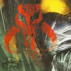 VAULT COLLECTIBLES Star Wars-Boba Fett Hand-Signed Art Print By Famous Artist Jon Pinto Custom Frame