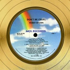 RARE-T Bobby Brown - Don't Be Cruel Gold LP Limited Signature Edition Studio Licensed Custom Frame Limited Edition Frames