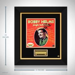 RARE-T Limited Edition Frames Bobby Helms - Jingle Bell Rock LP Cover Limited Signature Edition Studio Licensed Custom Frame