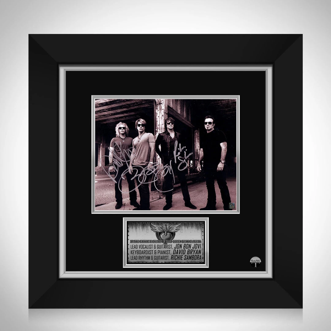 RARE-T Bon Jovi Band Photo Limited Signature Edition Studio Licensed Custom Frame 1 RARE-T Bon Jovi Band Photo Limited Signature Edition Studio Licensed Custom Frame