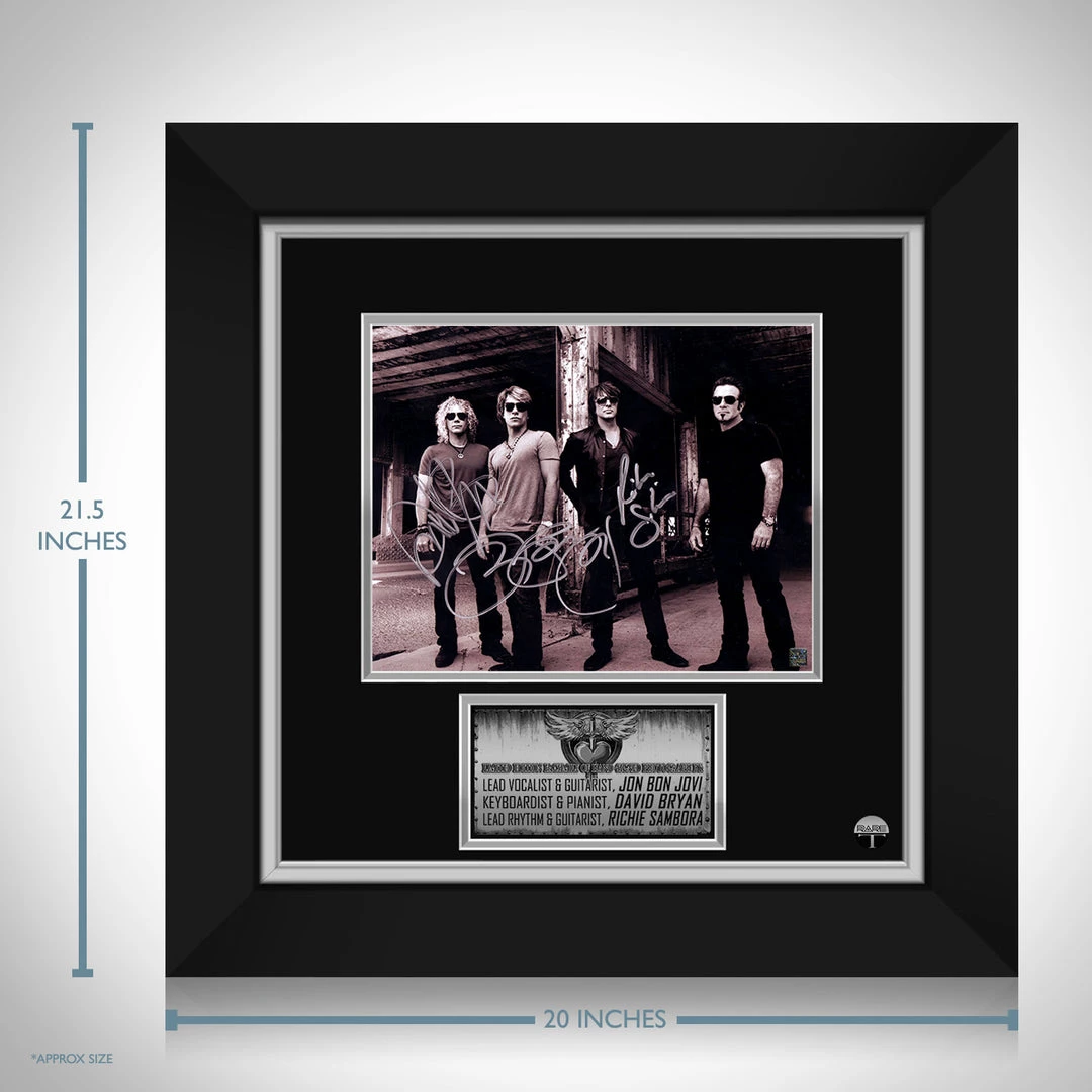 RARE-T Bon Jovi Band Photo Limited Signature Edition Studio Licensed Custom Frame 4 RARE-T Bon Jovi Band Photo Limited Signature Edition Studio Licensed Custom Frame