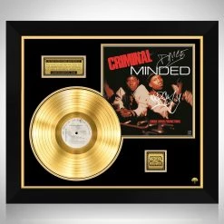 RARE-T Boogie Down Productions - Criminal Minded Gold LP Limited Signature Edition Studio Licensed Custom Frame Limited Edition Frames