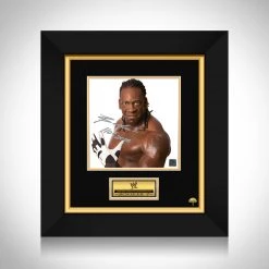 RARE-T WWE Booker T Photo Limited Signature Edition Studio Licensed Custom Frame Sports Memorabilia