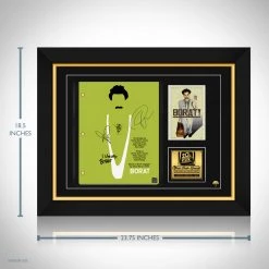 RARE-T Borat Transcript Limited Signature Edition Studio Licensed Custom Frame
