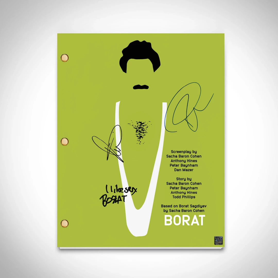 RARE-T Borat Transcript Limited Signature Edition Studio Licensed Custom Frame 4 RARE-T Borat Transcript Limited Signature Edition Studio Licensed Custom Frame