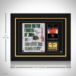 RARE-T Born On The Fourth Of July Script Limited Signature Edition Studio Licensed Custom Frame