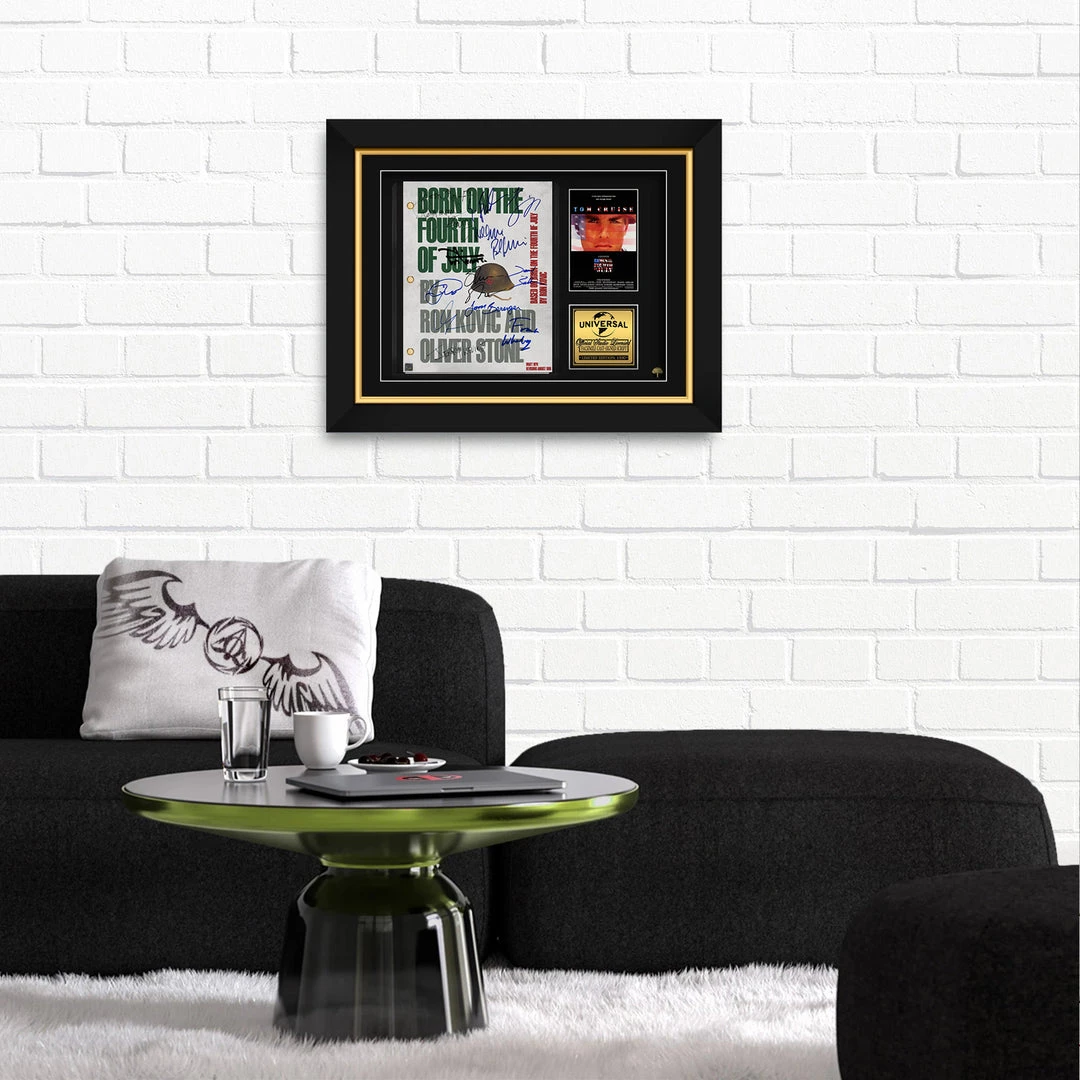 RARE-T Born On The Fourth Of July Script Limited Signature Edition Studio Licensed Custom Frame 3 RARE-T Born On The Fourth Of July Script Limited Signature Edition Studio Licensed Custom Frame