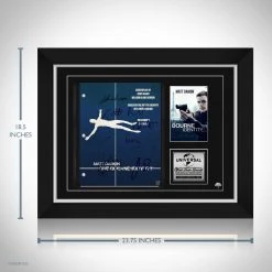 RARE-T Limited Edition Frames The Bourne Identity Script Limited Signature Edition Studio Licensed Custom Frame