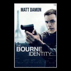 RARE-T Limited Edition Frames The Bourne Identity Script Limited Signature Edition Studio Licensed Custom Frame