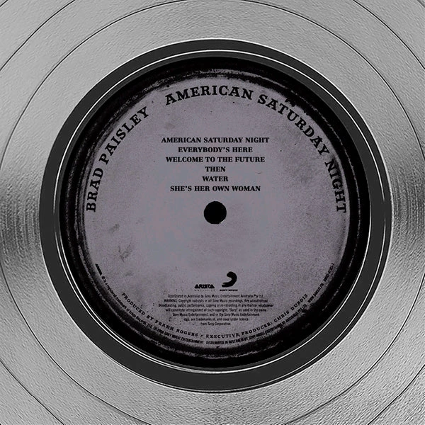 RARE-T Brad Paisley - American Saturday Night Platinum LP Limited Signature Edition Studio Licensed Custom Frame 5 RARE-T Brad Paisley - American Saturday Night Platinum LP Limited Signature Edition Studio Licensed Custom Frame