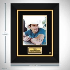 RARE-T Limited Edition Frames Brad Paisley Photo Limited Signature Edition Studio Licensed Custom Frame