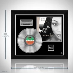 RARE-T Limited Edition Frames Brandy - Never Say Never Platinum LP Limited Signature Edition Studio Licensed Custom Frame 12 RARE-T Limited Edition Frames Brandy - Never Say Never Platinum LP Limited Signature Edition Studio Licensed Custom Frame