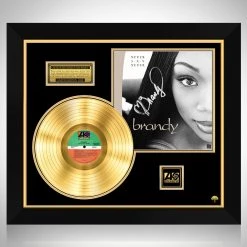 RARE-T Limited Edition Frames Brandy - Never Say Never Gold LP Limited Signature Edition Studio Licensed Custom Frame