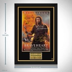 RARE-T Braveheart Mini Poster Limited Signature Edition Studio Licensed Custom Frame