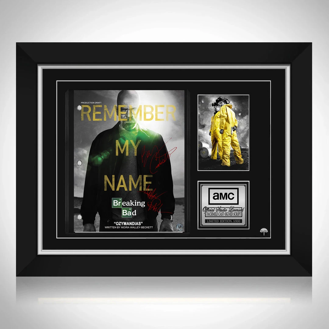 G.R.O. Breaking Bad- Limited Signature Edition Studio Licensed Script Custom Frame Limited Edition Frames 12 G.R.O. Breaking Bad- Limited Signature Edition Studio Licensed Script Custom Frame Limited Edition Frames