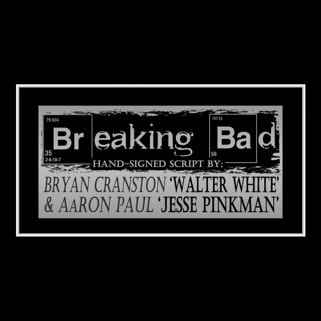 APW Breaking Bad - Hand-Signed Script By Bryan Cranston & Aaron Paul Custom Frame Signed Memorabilia 6 APW Breaking Bad - Hand-Signed Script By Bryan Cranston & Aaron Paul Custom Frame Signed Memorabilia