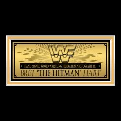 PPC Signed Memorabilia WWF/WWE - Beckett Certified Hand-Signed Photograph By Bret 'The Hitman' Hart Custom Frame