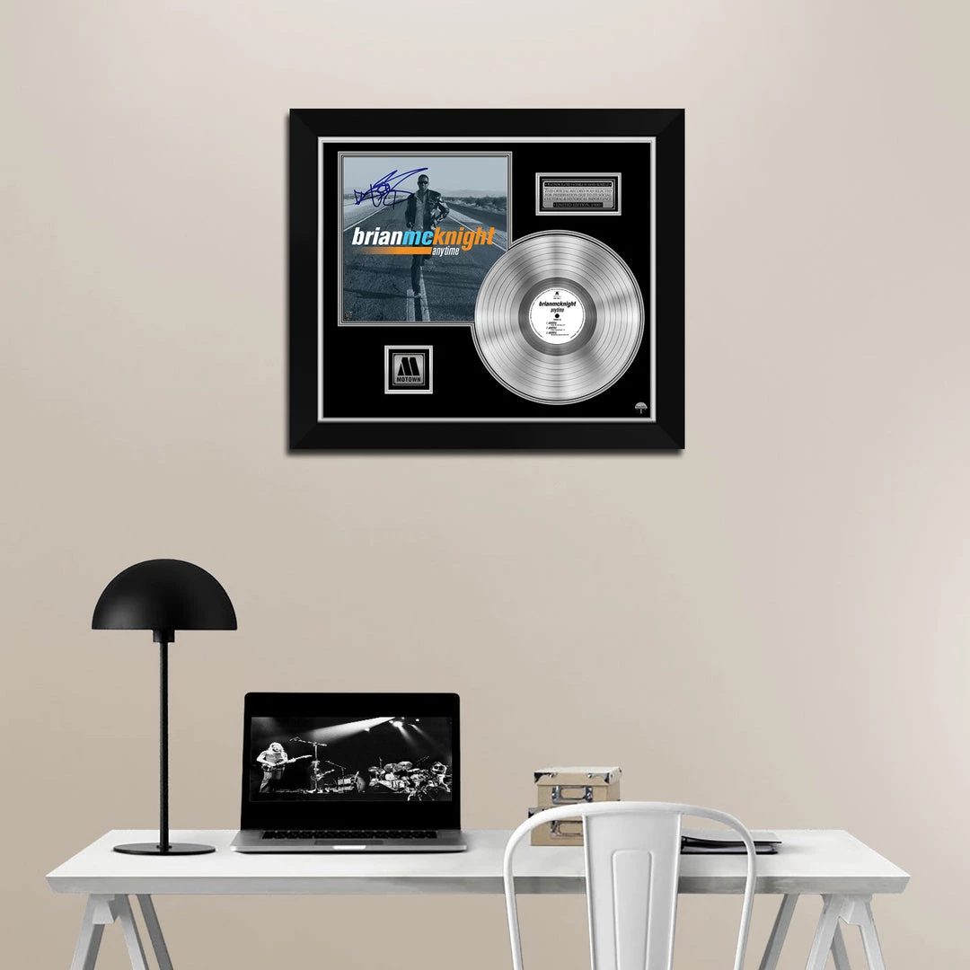 RARE-T Bryan McKnight - Anytime Platinum LP Limited Signature Edition Studio Licensed Custom Frame 2 RARE-T Bryan McKnight - Anytime Platinum LP Limited Signature Edition Studio Licensed Custom Frame