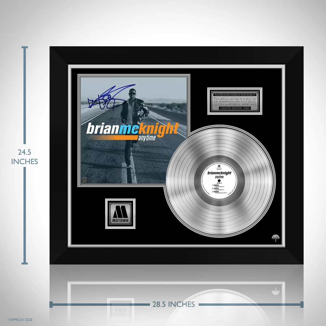 RARE-T Bryan McKnight - Anytime Platinum LP Limited Signature Edition Studio Licensed Custom Frame 3 RARE-T Bryan McKnight - Anytime Platinum LP Limited Signature Edition Studio Licensed Custom Frame