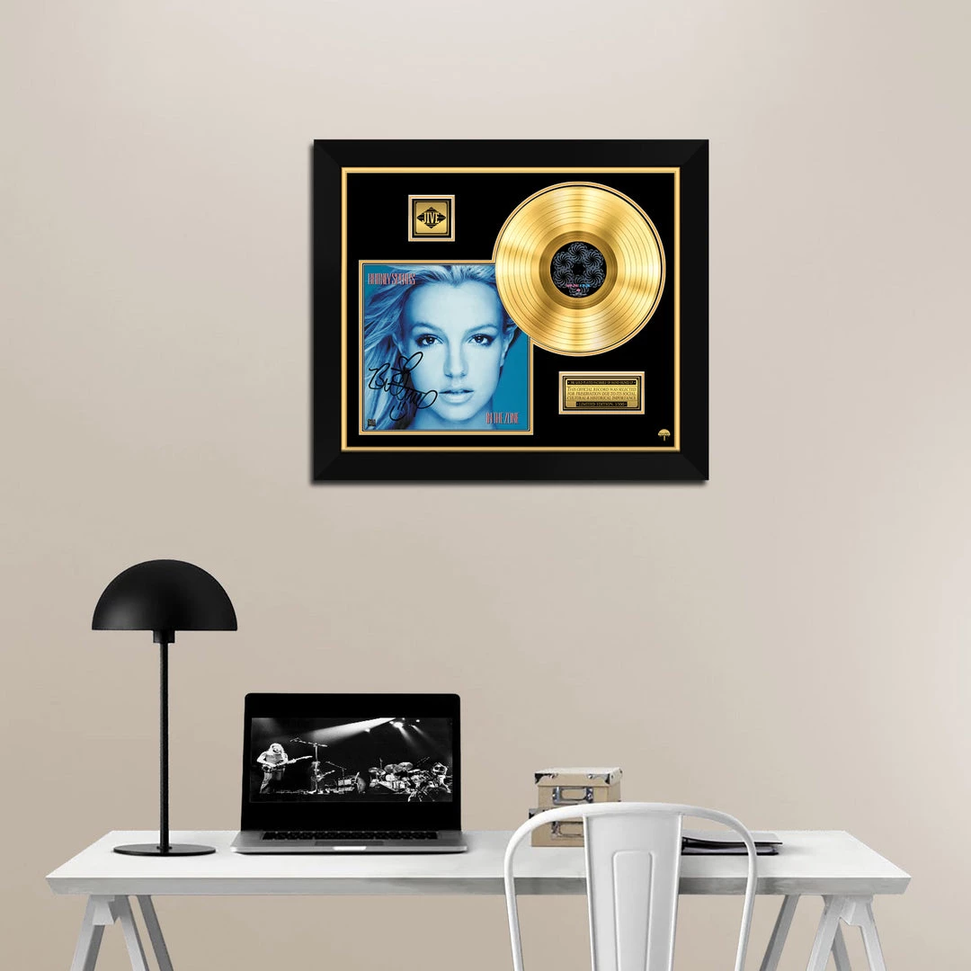 RARE-T Britney Spears In The Zone Gold LP Limited Signature Edition Studio Licensed Custom Frame 5 RARE-T Britney Spears In The Zone Gold LP Limited Signature Edition Studio Licensed Custom Frame