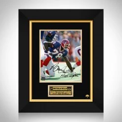 RARE-T Buffalo Bills Bruce Smith Photo Limited Signature Edition Studio Licensed Custom Frame