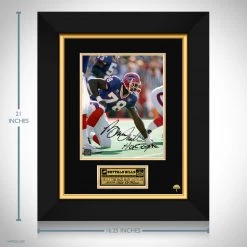 RARE-T Buffalo Bills Bruce Smith Photo Limited Signature Edition Studio Licensed Custom Frame