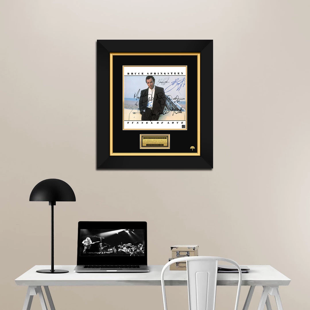 RARE-T Bruce Springsteen & The E-Street Band - Tunnel Of Love LP Cover Limited Signature Edition Studio Licensed Custom Frame Limited Edition Frames 2 RARE-T Bruce Springsteen & The E-Street Band - Tunnel Of Love LP Cover Limited Signature Edition Studio Licensed Custom Frame Limited Edition Frames