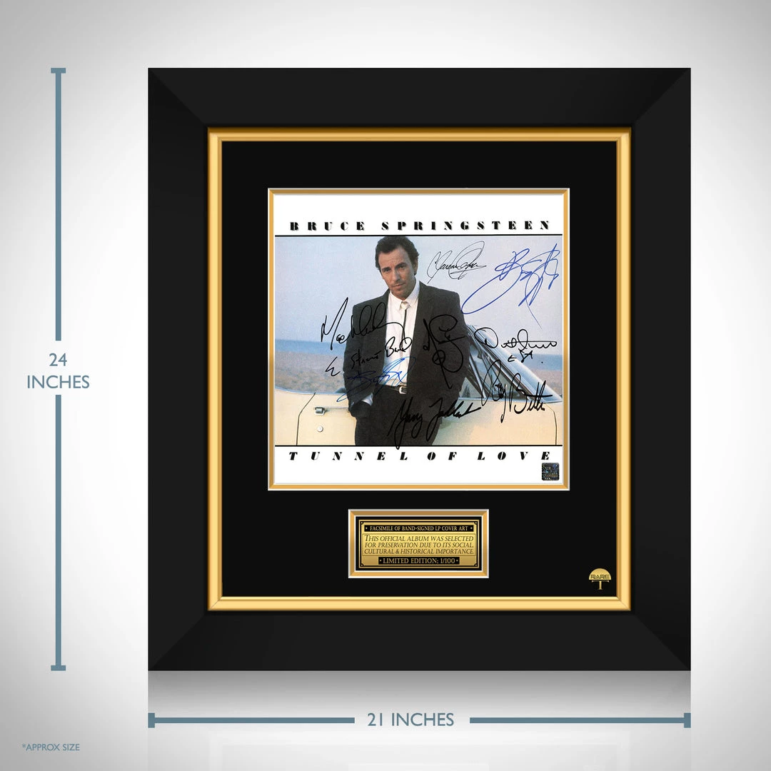 RARE-T Bruce Springsteen & The E-Street Band - Tunnel Of Love LP Cover Limited Signature Edition Studio Licensed Custom Frame Limited Edition Frames 3 RARE-T Bruce Springsteen & The E-Street Band - Tunnel Of Love LP Cover Limited Signature Edition Studio Licensed Custom Frame Limited Edition Frames