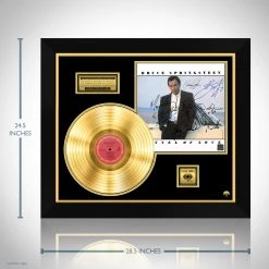 RARE-T Limited Edition Frames Bruce Springsteen & The E-Street Band - Tunnel Of Love Limited Signature Edition Studio Licensed Gold LP Custom Frame