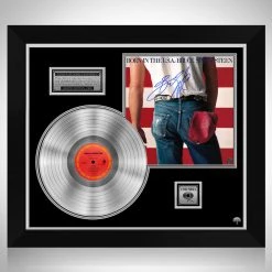 RARE-T Limited Edition Frames Bruce Springsteen Born In The USA Platinum LP Limited Signature Edition Studio Licensed Custom Frame