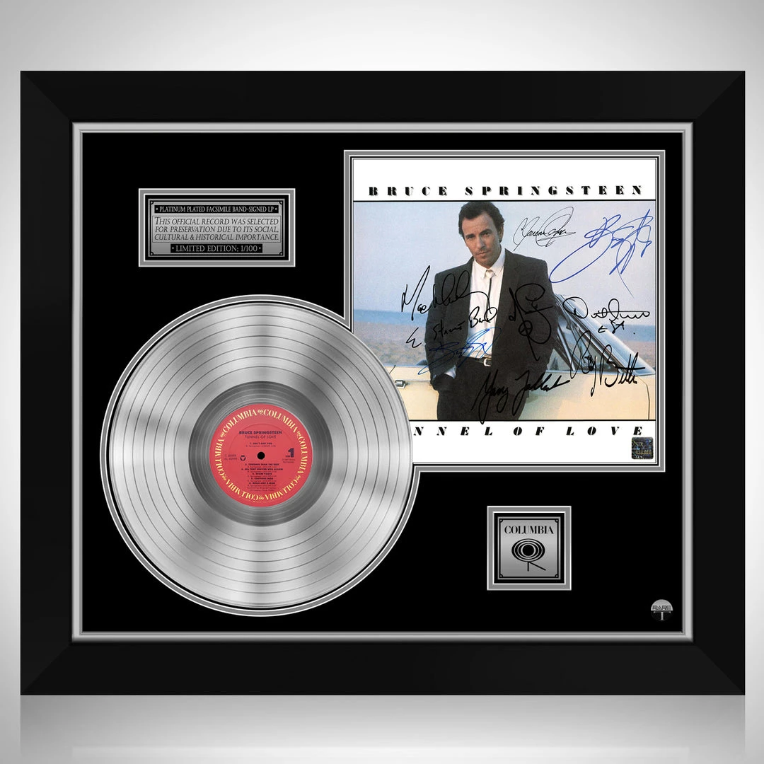 RARE-T Limited Edition Frames Bruce Springsteen & The E-Street Band - Tunnel Of Love Limited Signature Edition Studio Licensed Platinum LP Custom Frame 1 RARE-T Limited Edition Frames Bruce Springsteen & The E-Street Band - Tunnel Of Love Limited Signature Edition Studio Licensed Platinum LP Custom Frame