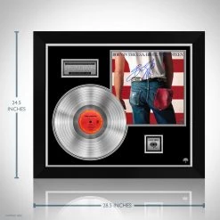 RARE-T Limited Edition Frames Bruce Springsteen Born In The USA Platinum LP Limited Signature Edition Studio Licensed Custom Frame 12 RARE-T Limited Edition Frames Bruce Springsteen Born In The USA Platinum LP Limited Signature Edition Studio Licensed Custom Frame