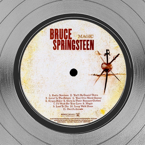 RARE-T Bruce Springsteen Magic Limited Signature Edition Studio Licensed Platinum LP Custom Frame Limited Edition Frames 4 RARE-T Bruce Springsteen Magic Limited Signature Edition Studio Licensed Platinum LP Custom Frame Limited Edition Frames