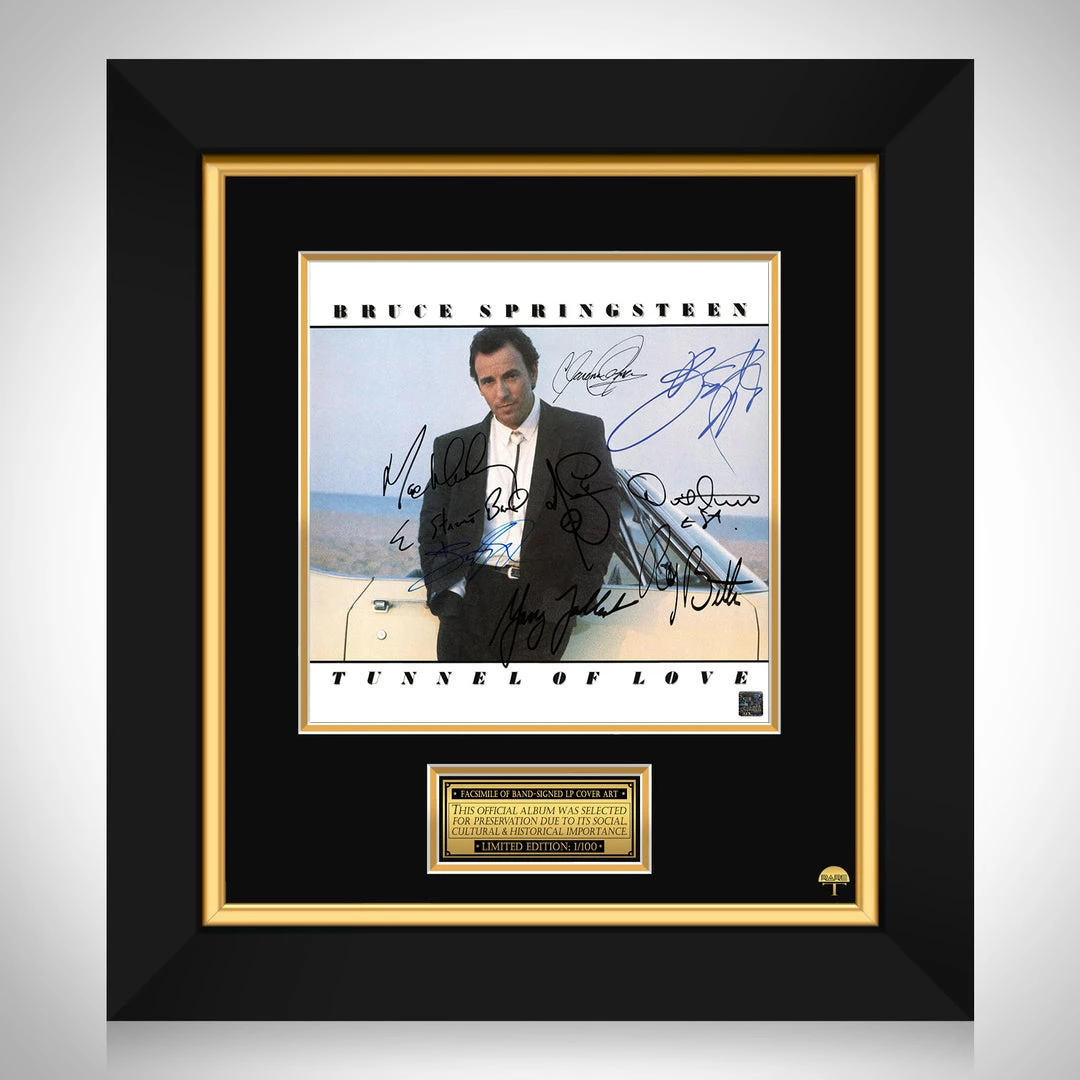 RARE-T Bruce Springsteen & The E-Street Band - Tunnel Of Love LP Cover Limited Signature Edition Studio Licensed Custom Frame Limited Edition Frames 1 RARE-T Bruce Springsteen & The E-Street Band - Tunnel Of Love LP Cover Limited Signature Edition Studio Licensed Custom Frame Limited Edition Frames
