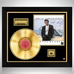 RARE-T Limited Edition Frames Bruce Springsteen & The E-Street Band - Tunnel Of Love Limited Signature Edition Studio Licensed Gold LP Custom Frame